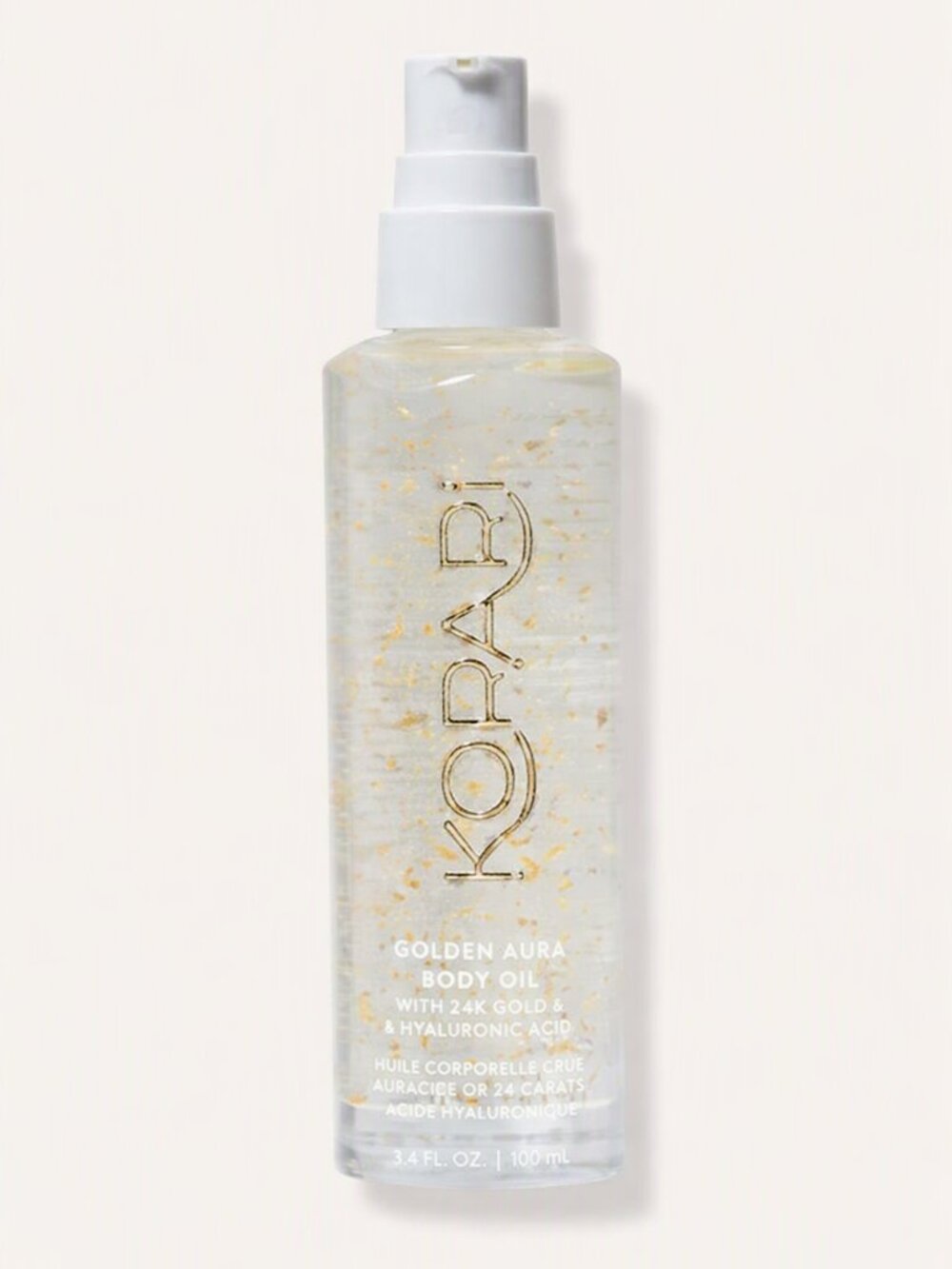 Kopari Golden Aura Body Oil with Hyaluronic Acid 24 K Gold Hydration NIB